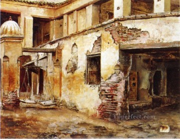  Egipcio Pintura Art%c3%adstica - Patio en Marruecos indio persa egipcio Edwin Lord Weeks